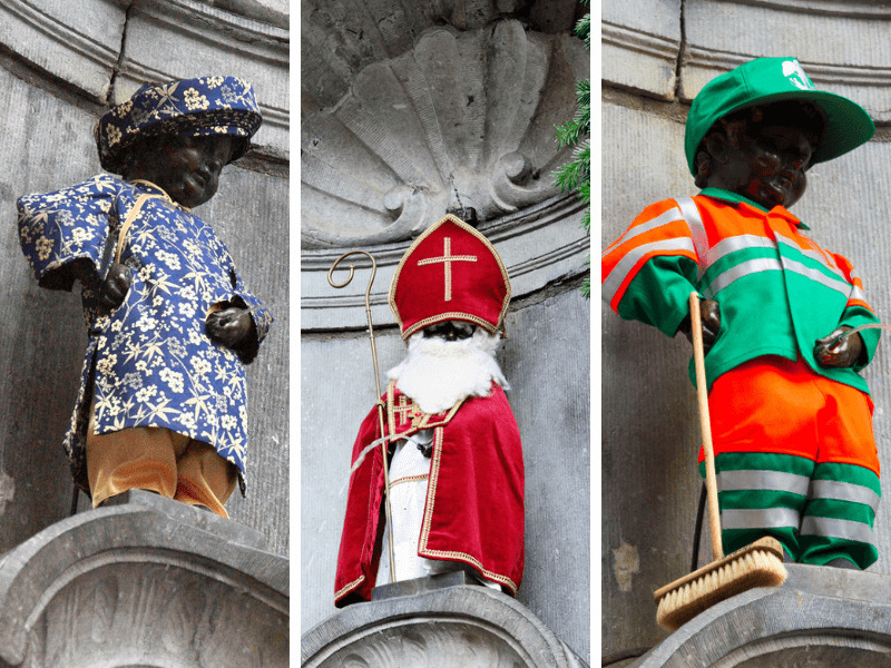 “Tủ quần áo” của bức tượng Manneken Pis gồm hơn 800 bộ trang phục, với hơn 30 bộ được thay đổi mỗi năm