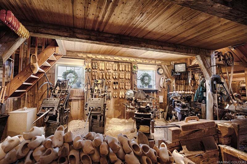 Xưởng gia công guốc gỗ Wooden Shoes Shop, Amsterdam