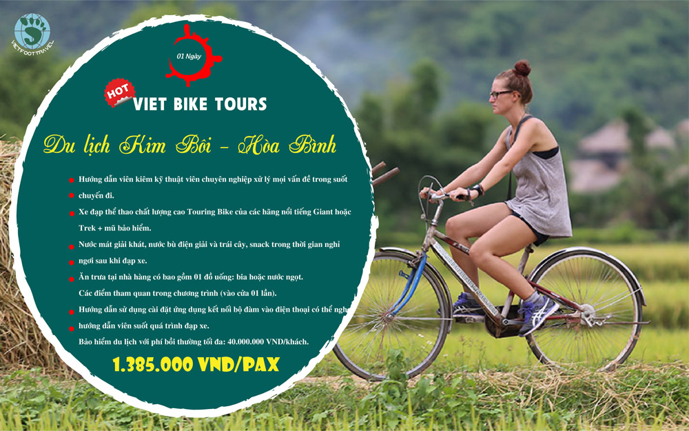 Viet Bike Tours: Suối Nóng Kim Bôi - Đập Thủy Điện Hòa Bình