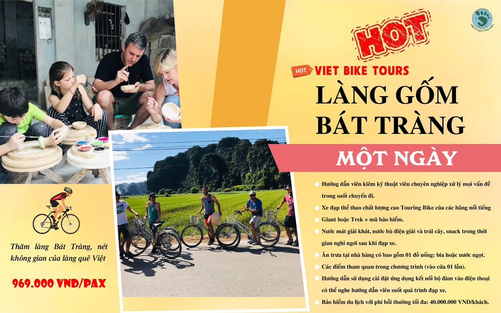 Viet Bike Tours: Làng Gốm Bát Tràng Khu Đô Thị Ecopark