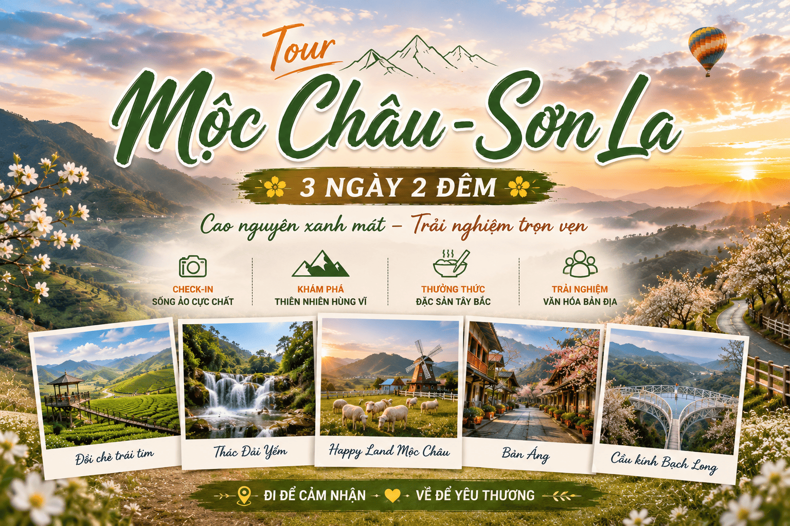 Mộc Châu - Sơn La 3N2D