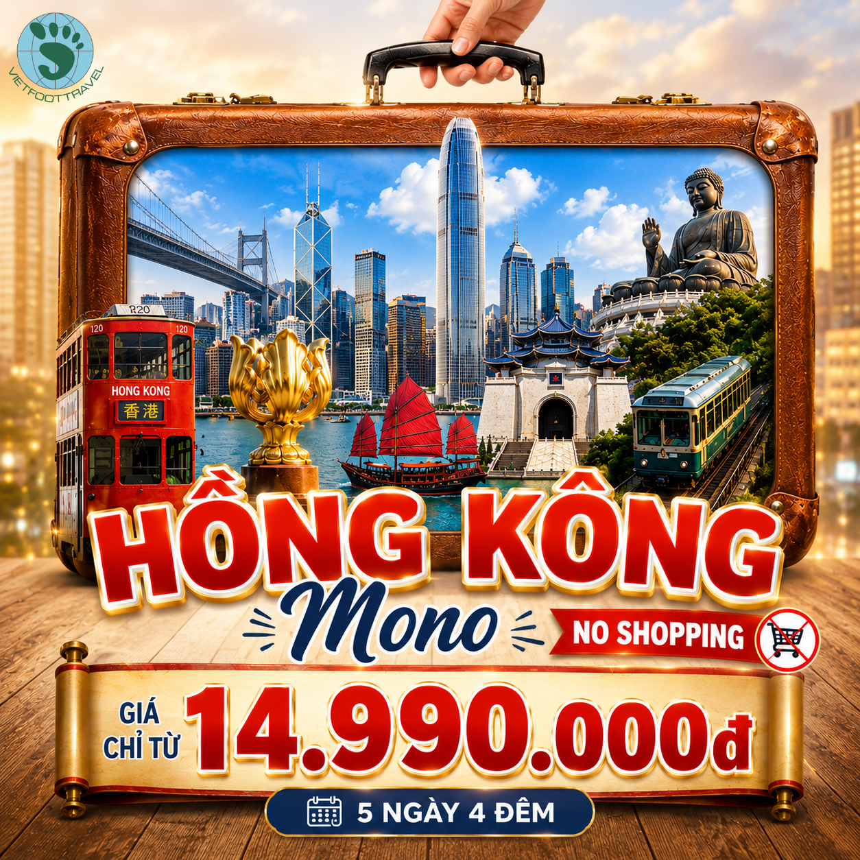 Tour Hồng Kông No Shop - 4N3Đ