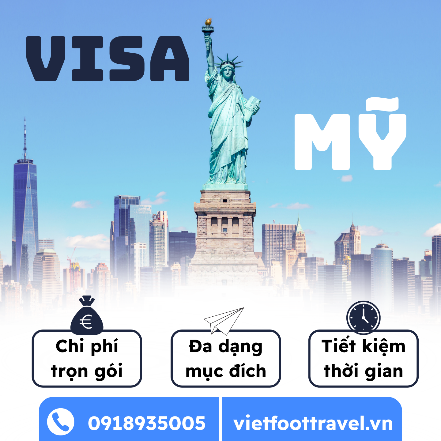 Thủ Tục Hồ Sơ Visa Mỹ Mới Nhất: Hướng Dẫn Chi Tiết Từ A–Z Cùng Vietfoot Travel